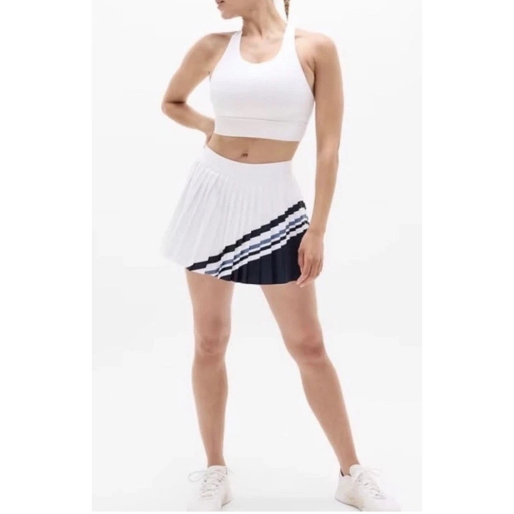 Athleta Womens XL Matched Point Pleated Colorblock Skort Tennis Pickleball Golf